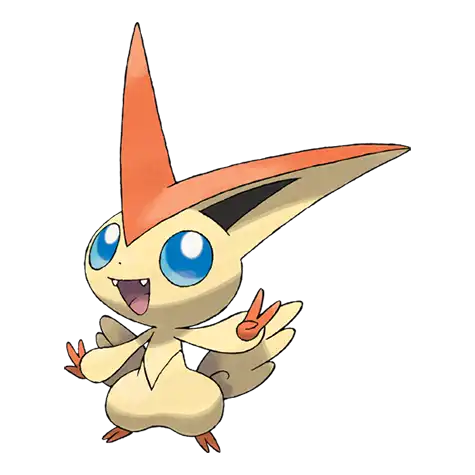 Victini Pokemon 494 – miniatura i grafika Pokédex