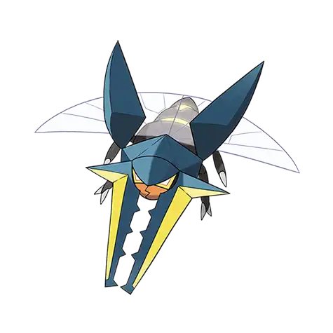 Vikavolt Pokemon 738 – miniatura i grafika Pokédex