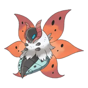 Volcarona Pokemon 637 – miniatura i grafika Pokédex