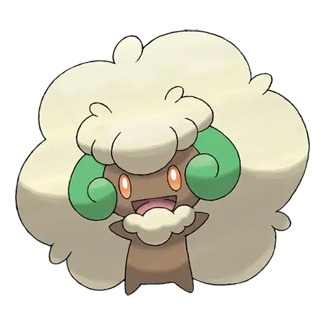 Whimsicott Pokemon 547 – miniatura i grafika Pokédex