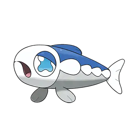 Wishiwashi-Solo Pokemon 746 – miniatura i grafika Pokédex