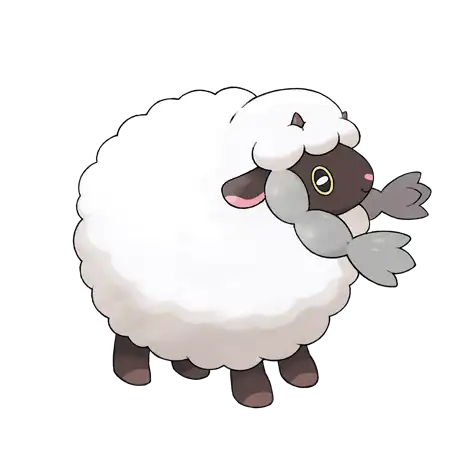Wooloo Pokemon 831 – miniatura i grafika Pokédex