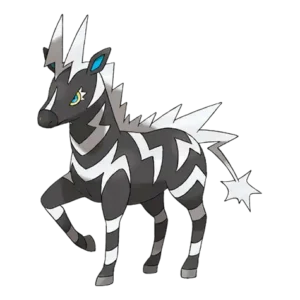 Zebstrika Pokemon 523 – miniatura i grafika Pokédex
