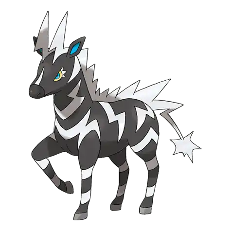 Zebstrika Pokemon 523 – miniatura i grafika Pokédex