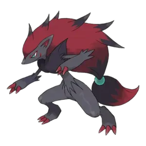 Zoroark Pokemon 571 – miniatura i grafika Pokédex