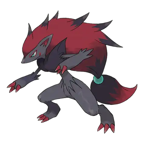 Zoroark Pokemon 571 – miniatura i grafika Pokédex