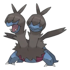 Zweilous Pokemon 634 – miniatura i grafika Pokédex