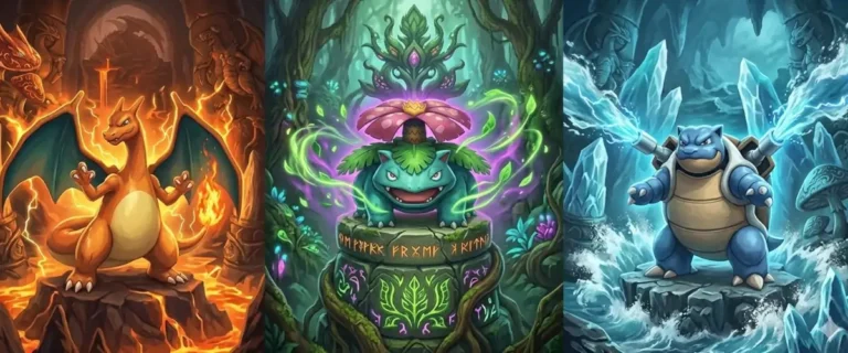 Wielka Triada Kanto: Charizard vs Blastoise vs Venusaur – Studium Porównawcze ewolucji