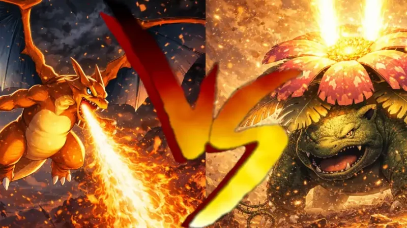 Charizard vs Venusaur - Analiza strategiczna starterów regionu Kanto