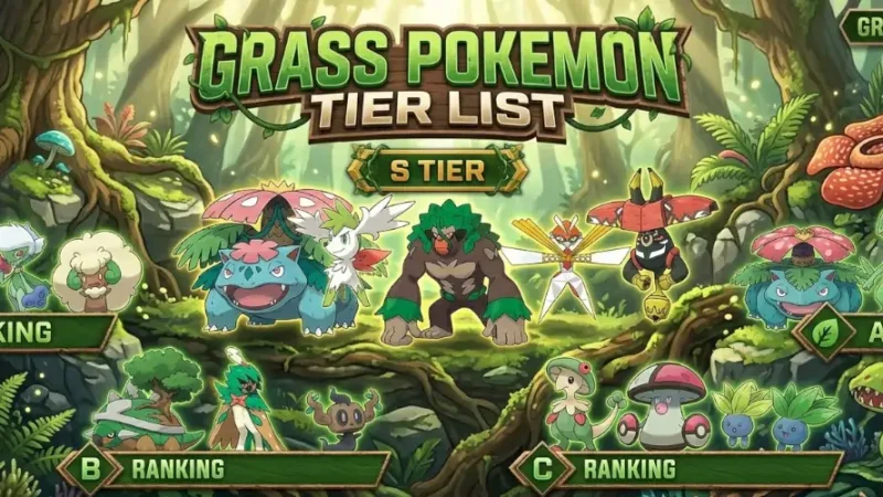 grass pokemon tier list