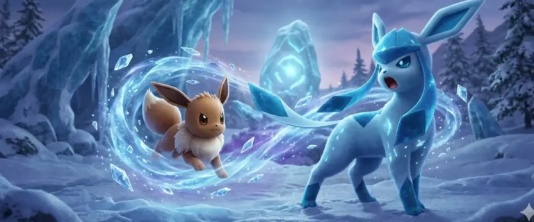 Jak ewoluować Eevee w Glaceona poradnik Pokémon