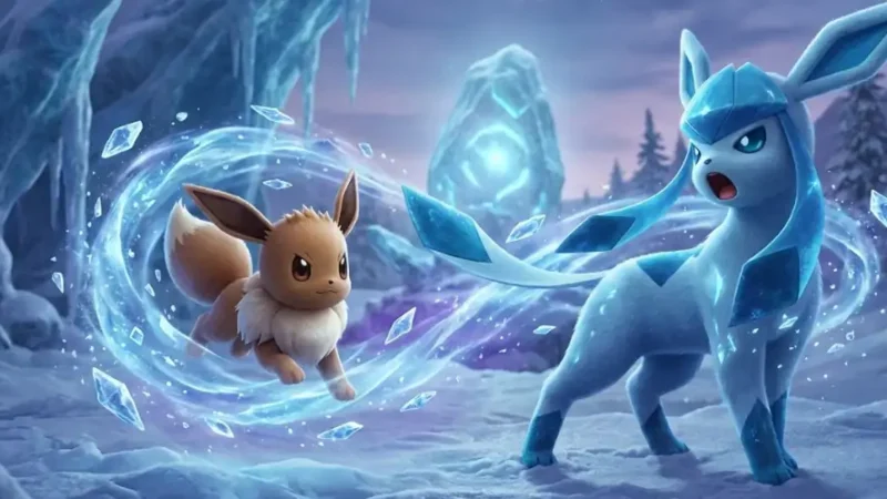 Jak ewoluować Eevee w Glaceona poradnik Pokémon