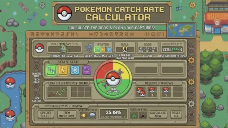 pokemon capture rate calculator