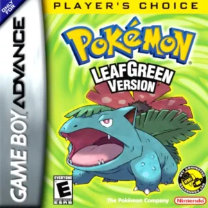 Pokémon LeafGreen, gra na GBA.