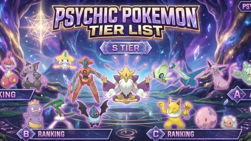 psychic pokemon tier list