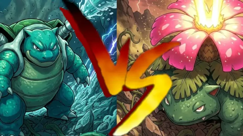 Venusaur vs Blastoise - analiza porównawcza starterów Kanto