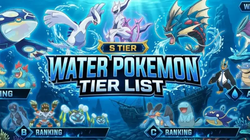 water pokemon tier list