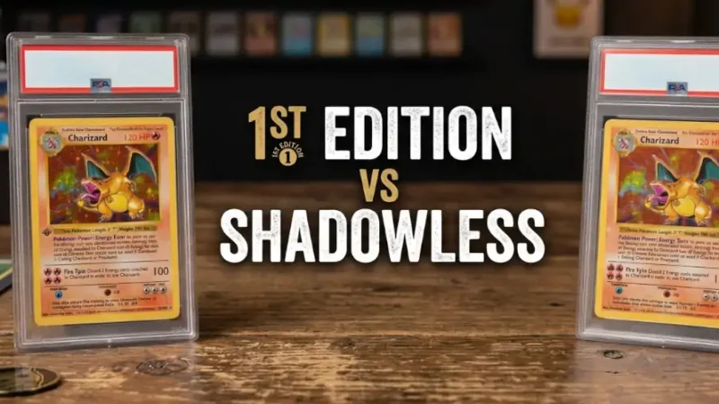 1st Edition vs Shadowless Pokémon – porównanie kart