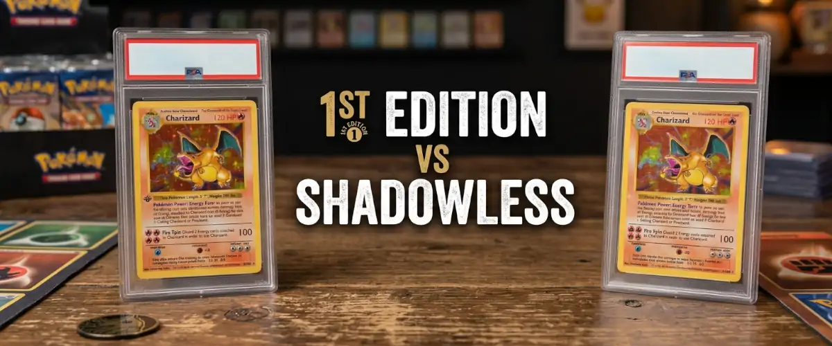 1st Edition vs Shadowless Pokémon – porównanie kart