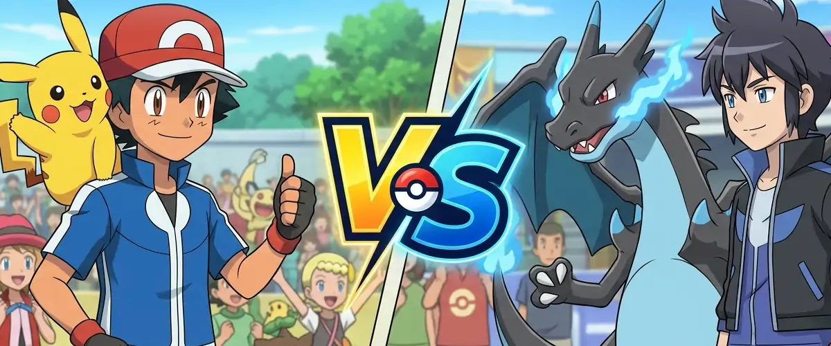 ash vs alain analiza walki finał ligi kalos