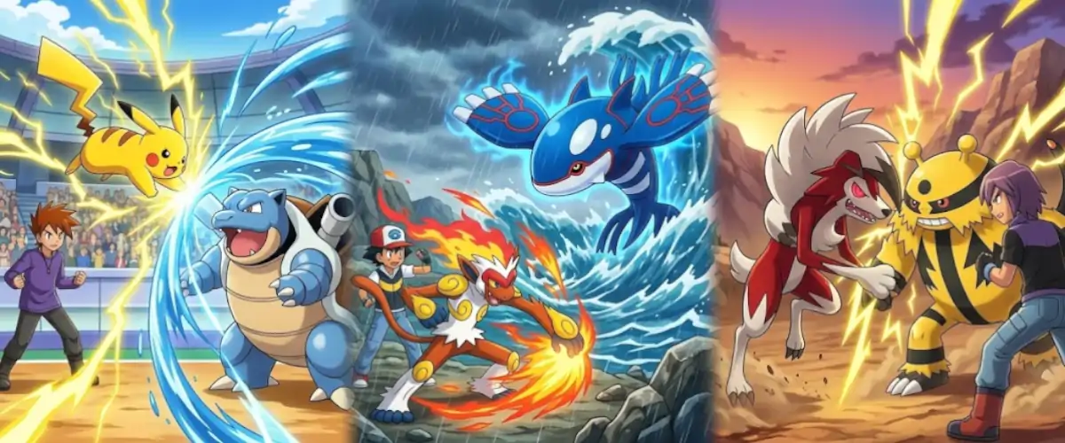 Które walki Asha są najlepsze w historii Pokémon Anime? Poznaj TOP 15 pojedynków – od Gary'ego i Paula po Alain'a, Cynthię i Leona.