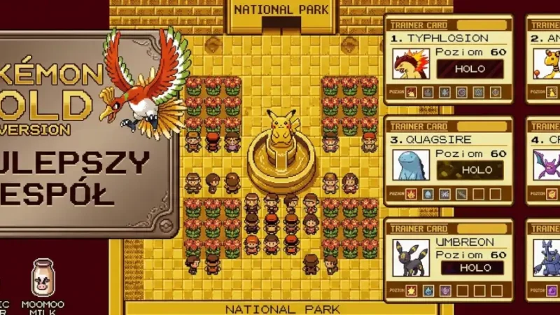 Pokémon Gold Best Team – najlepszy skład Pokémonów na całą grę