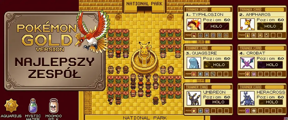 Pokémon Gold Best Team – najlepszy skład Pokémonów na całą grę