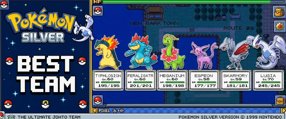 Pokémon Silver Best Team – najlepsza drużyna Pokémon do przejścia gry