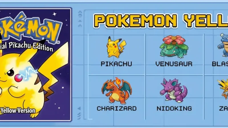 Pokémon Yellow Best Team – najlepsza drużyna do Pokémon Yellow