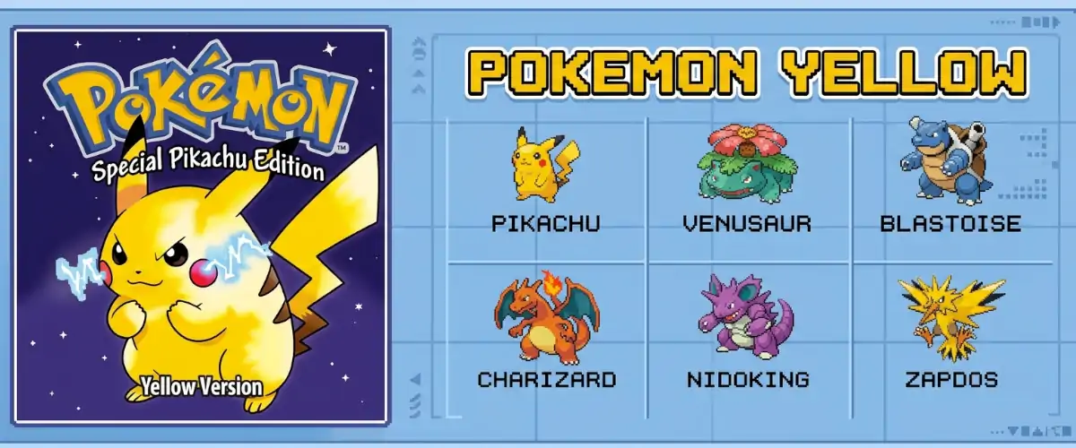 Pokémon Yellow Best Team – najlepsza drużyna do Pokémon Yellow