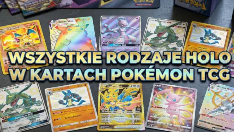 Różne rodzaje holograficznych kart Pokémon TCG – Holo i Reverse Holo