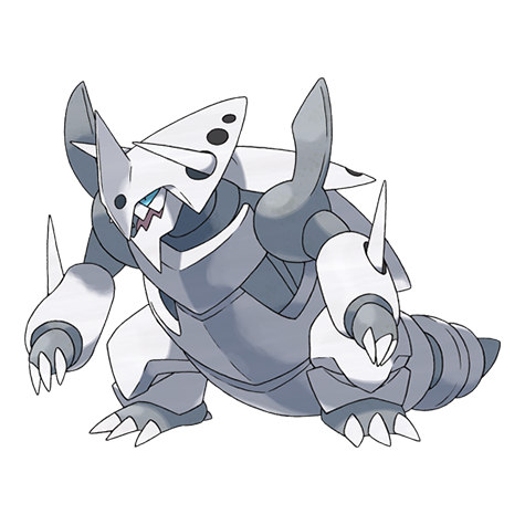 Mega Aggron Pokemon 306 – miniatura i grafika Pokédex