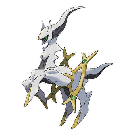 Arceus Pokemon 493 – miniatura i grafika Pokédex