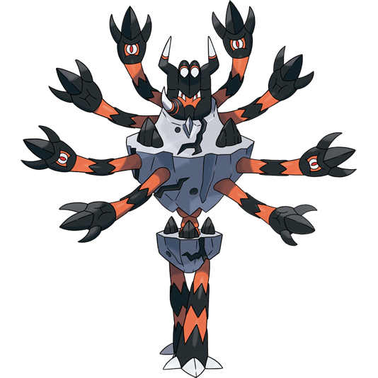 Mega Barbaracle Pokemon 689 – miniatura i grafika Pokédex