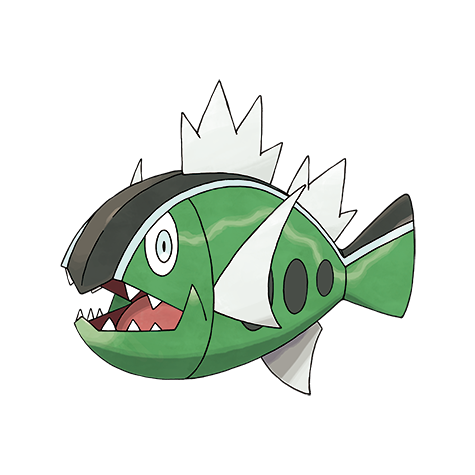 Basculin White-Striped Pokemon 550 – miniatura i grafika Pokédex