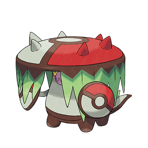 Brute Bonnet Pokemon 986 – miniatura i grafika Pokédex