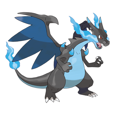 Mega Charizard X Pokemon 006 – miniatura i grafika Pokédex