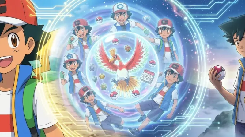 Dlaczego Ash Ketchum wciąż ma 10 lat? Wyjaśniamy jego kanoniczny wiek, upływ czasu w anime, teorię Ho-Oha, Ash Coma i wypowiedź twórców.