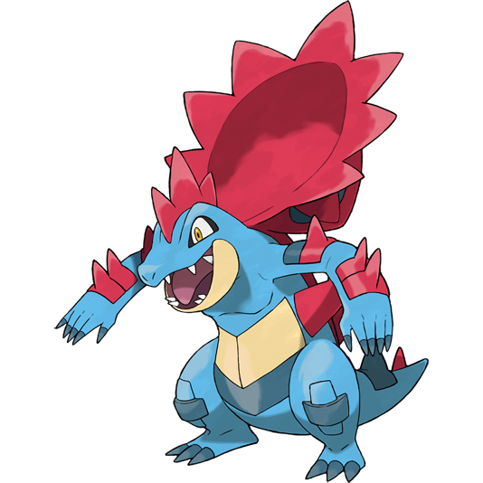 Mega Feraligatr Pokemon 160 – miniatura i grafika Pokédex