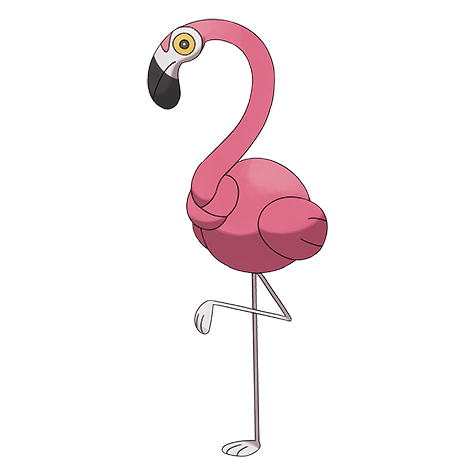 Flamigo Pokemon 973 – miniatura i grafika Pokédex