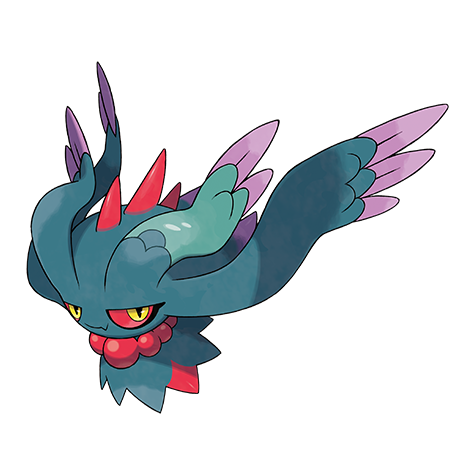 Flutter Mane Pokemon 987 – miniatura i grafika Pokédex