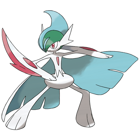 Mega Gallade Pokemon 475 – miniatura i grafika Pokédex