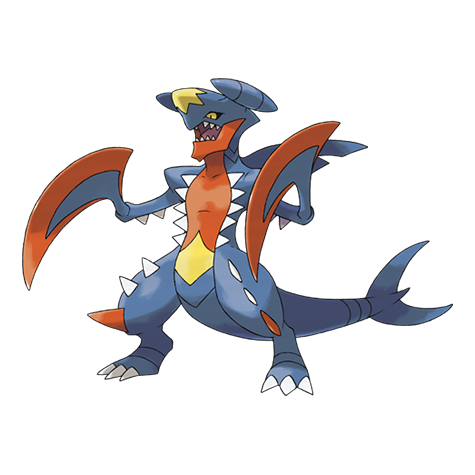 Mega Garchomp Pokemon 445 – miniatura i grafika Pokédex