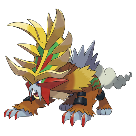 Gouging Fire Pokemon 1020 – miniatura i grafika Pokédex