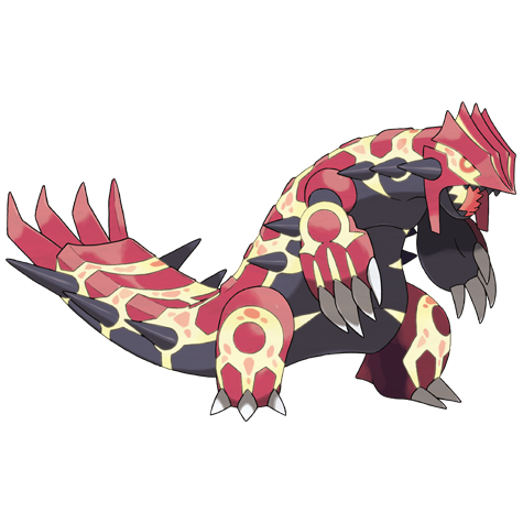 Primal Groudon Pokemon 383 – miniatura i grafika Pokédex