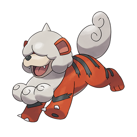 Growlithe Hisui Pokemon 058 – miniatura i grafika Pokédex