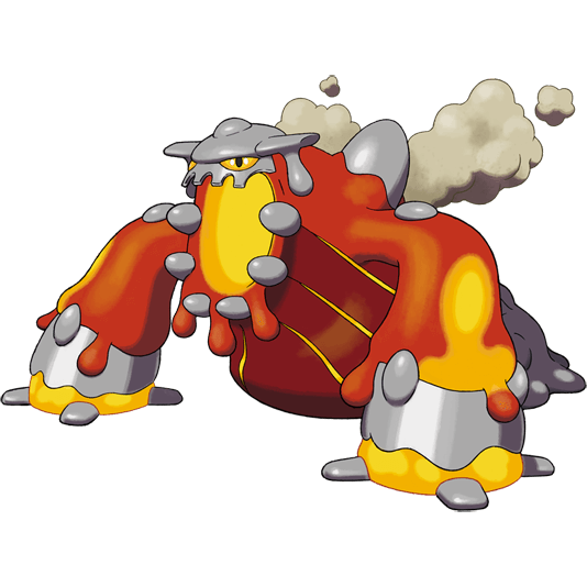 Mega Heatran Pokemon 485 – miniatura i grafika Pokédex