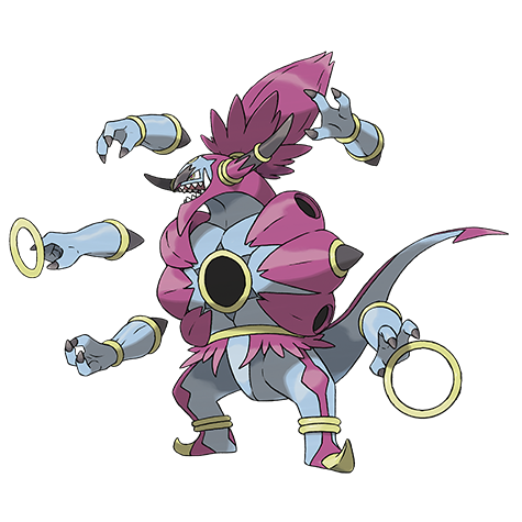 Hoopa Unbound Pokemon 720 – miniatura i grafika Pokédex