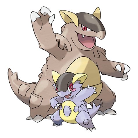 Mega Kangaskhan Pokemon 115 – miniatura i grafika Pokédex