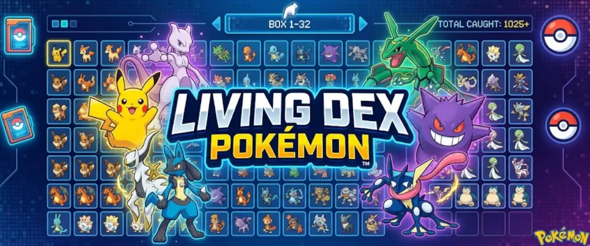 Czym jest Living Dex? Sprawdź, jak zbudować kompletny Living Pokédex, uporządkować Boxy, zbierać ewolucje, formy i Pokémony w HOME.